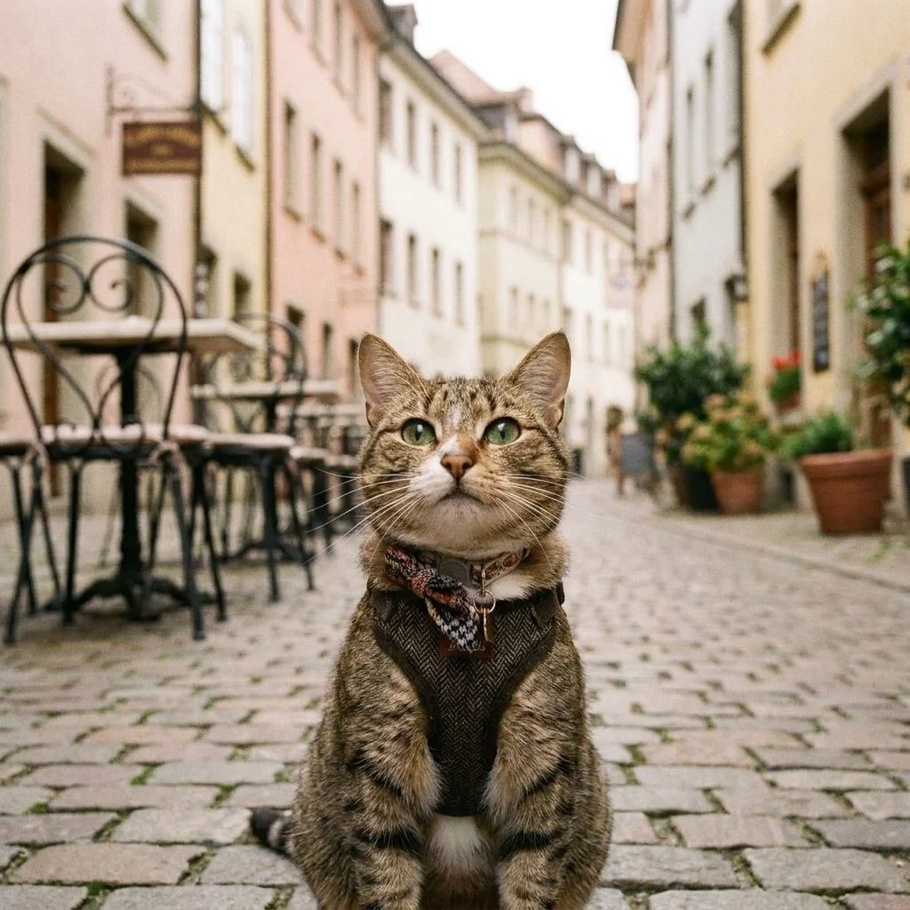European Street — Studio Cat subject