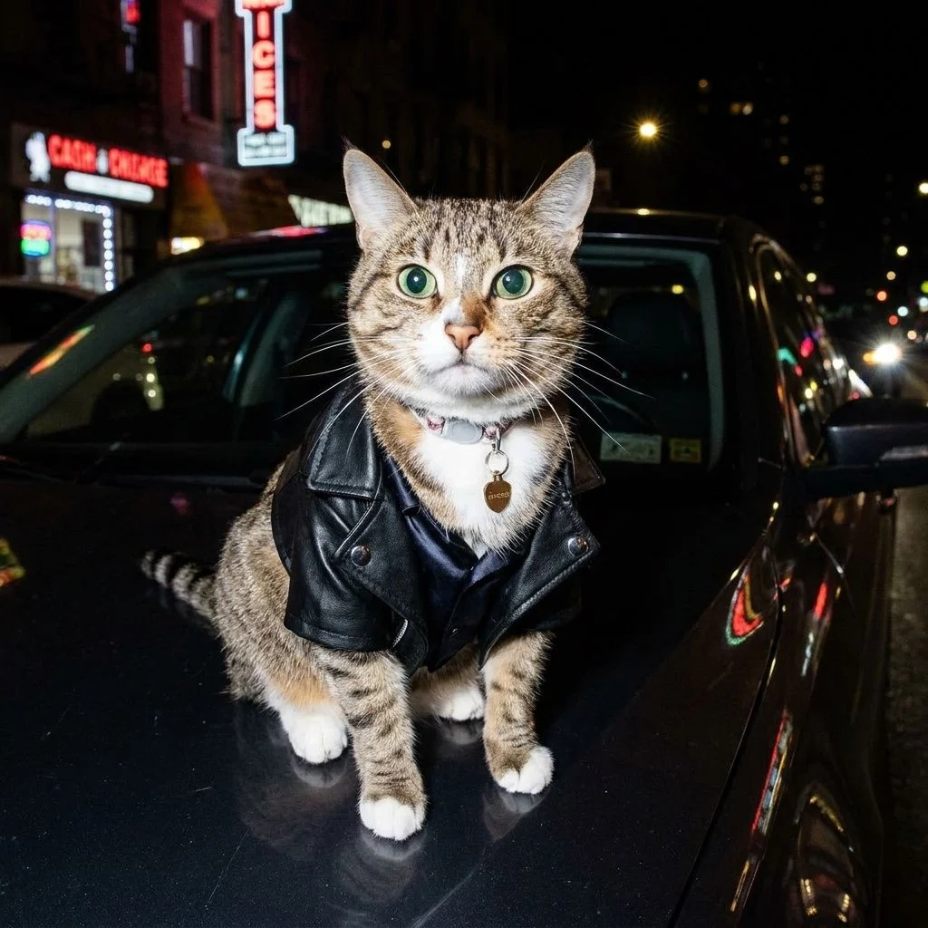 Flash Nightlife — Studio Cat subject