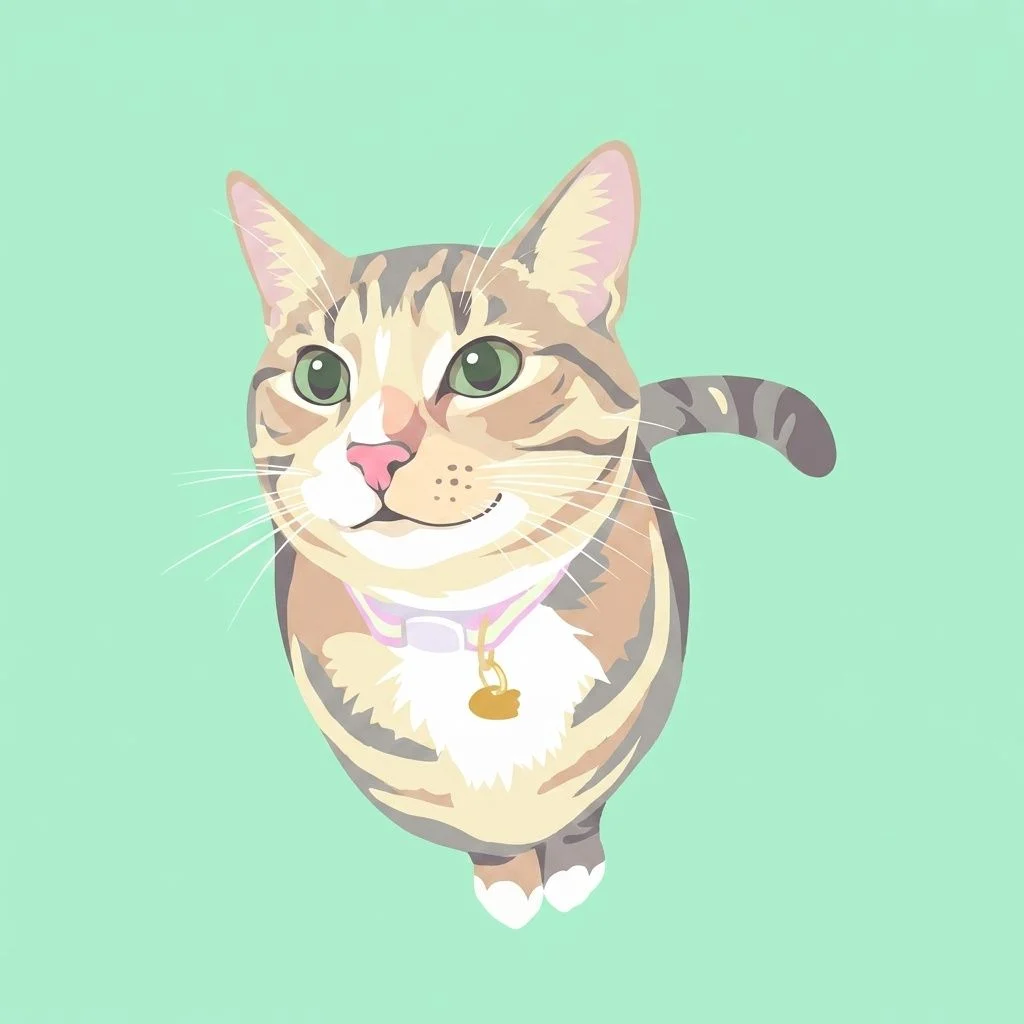 Pastel Pop — Studio Cat subject