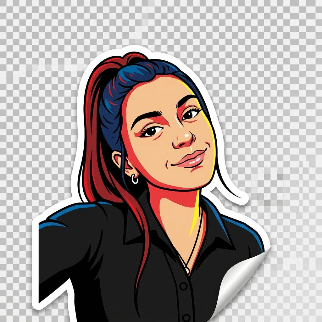 Pop Sticker — Studio Girl subject
